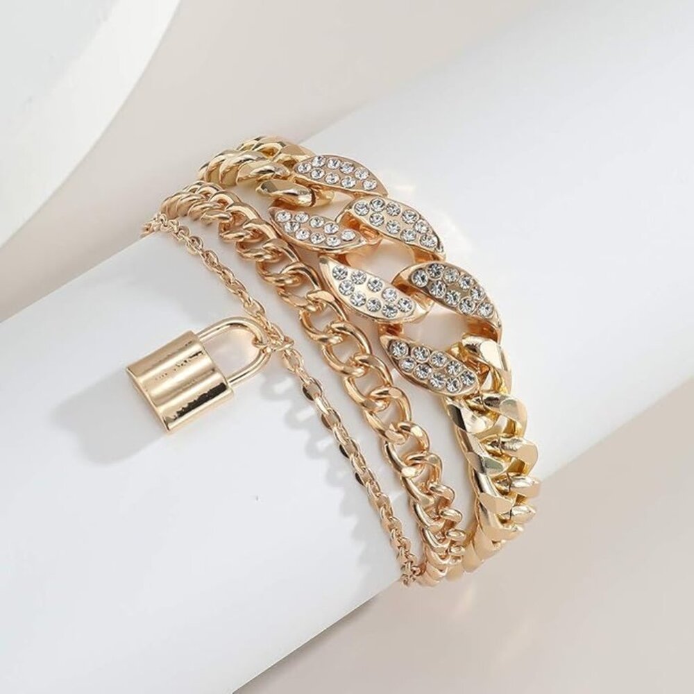 Pendant  gold glow bracelet set
